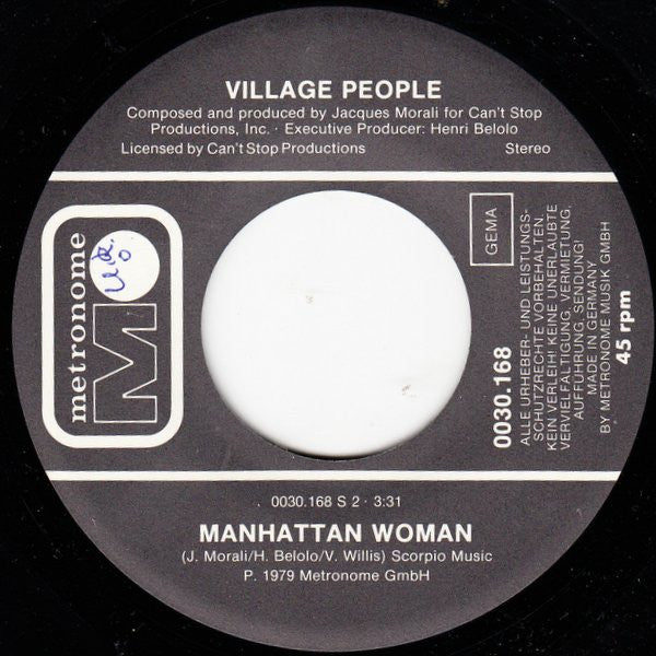 Village People : In The Navy (7", Single)