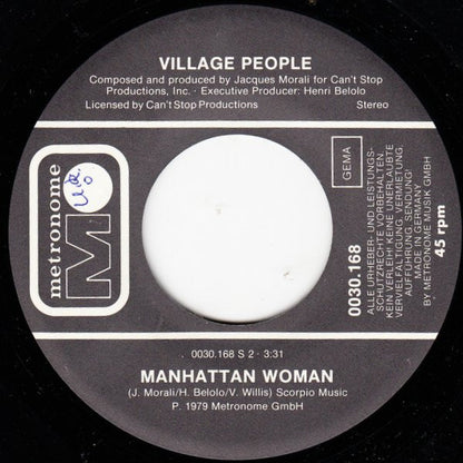 Village People : In The Navy (7", Single)