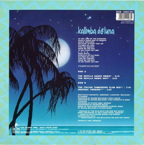 Tony Esposito : Kalimba De Luna (12")