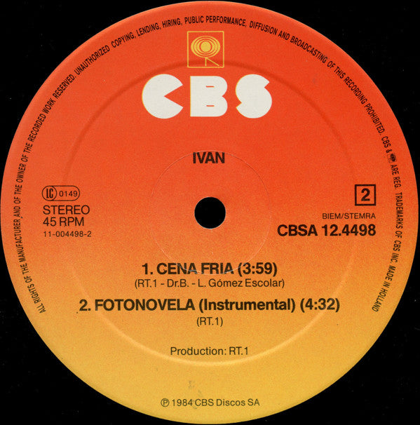 Ivan (4) : Fotonovela (Chapter II) (12", Maxi)