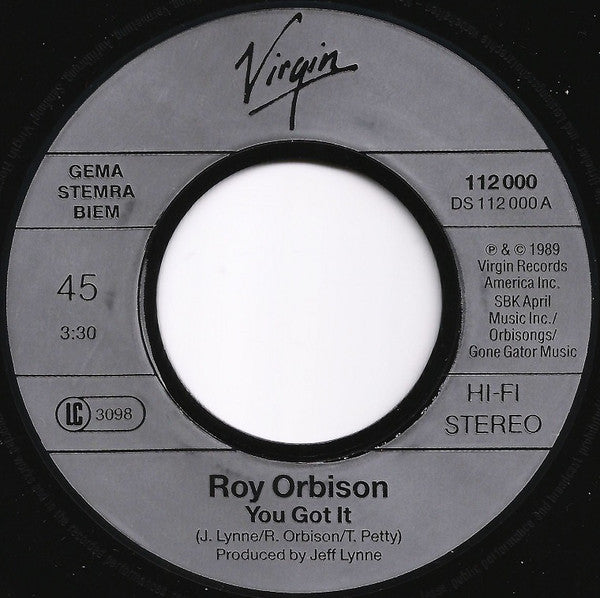 Roy Orbison : You Got It (7", Single)