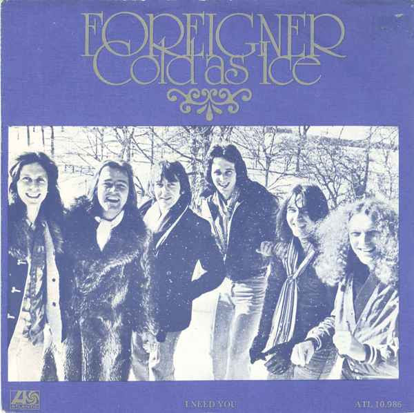 Foreigner : Cold As Ice (7", Single)