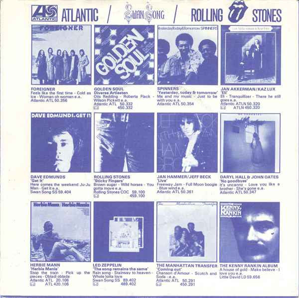 Foreigner : Cold As Ice (7", Single)