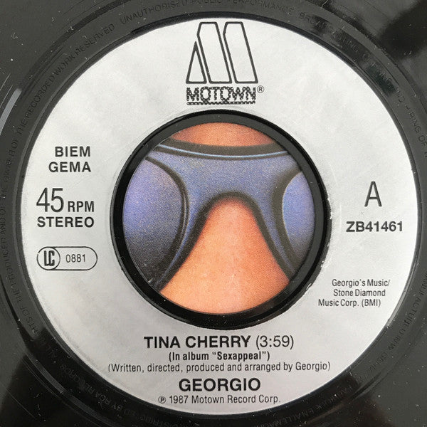 Georgio (2) : Tina Cherry (7", Single, Inj)