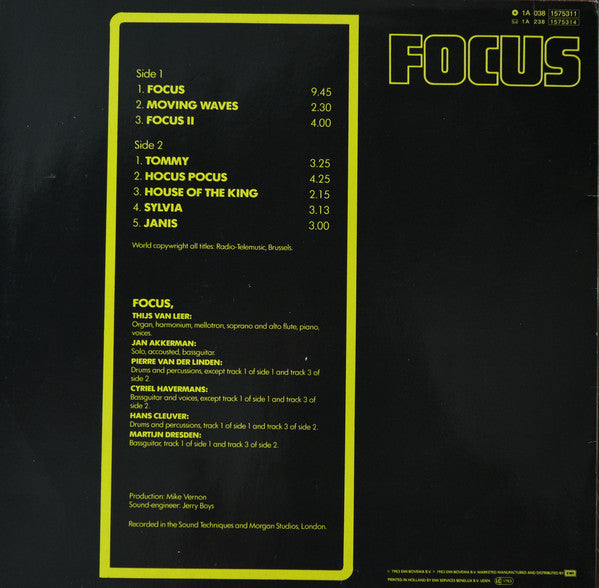 Focus (2) : Focus (LP, Comp)