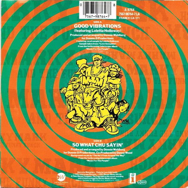 Marky Mark And The Funky Bunch* Featuring Loleatta Holloway : Good Vibrations (7", Single)