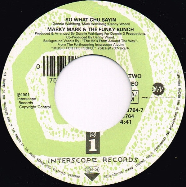 Marky Mark And The Funky Bunch* Featuring Loleatta Holloway : Good Vibrations (7", Single)