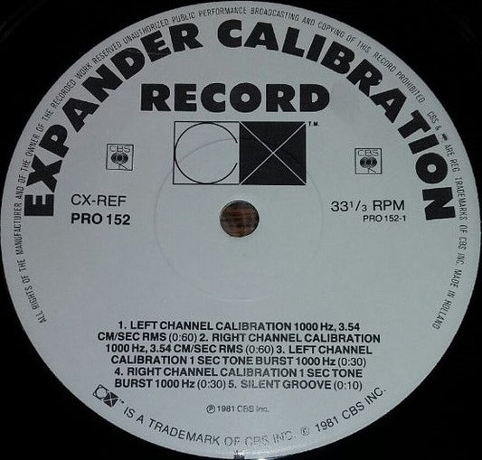 No Artist : Expander Calibration Record (7")