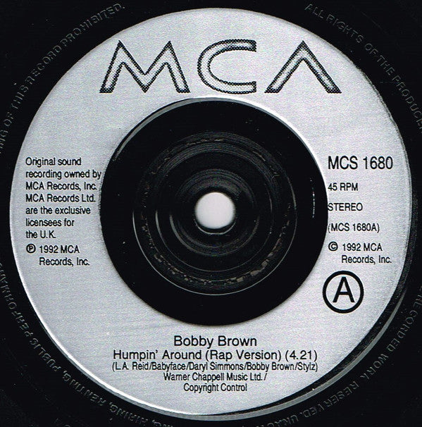 Bobby Brown : Humpin' Around (7", Single)
