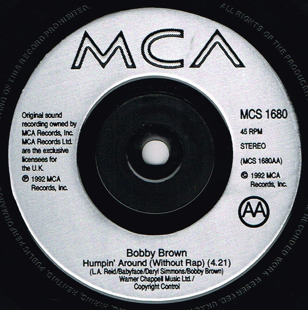 Bobby Brown : Humpin' Around (7", Single)