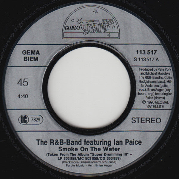 The R & B Band Featuring Ian Paice : Smoke On The Water (7", Single)