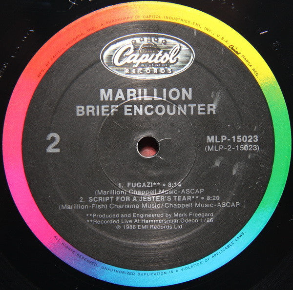 Marillion : Brief Encounter (LP, MiniAlbum, SRC)