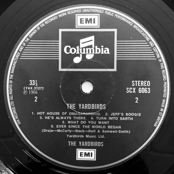 The Yardbirds : The Yardbirds (LP, Album, RE)