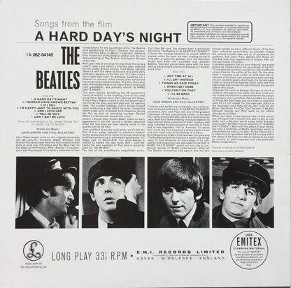 The Beatles : A Hard Day's Night (LP, Album, RE)