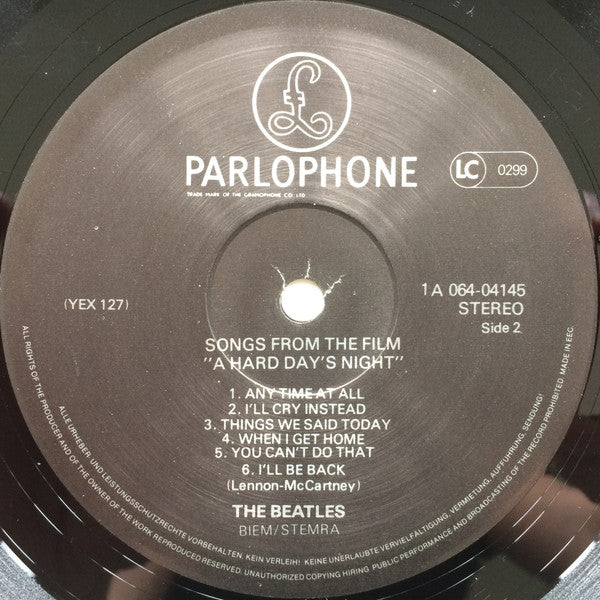 The Beatles : A Hard Day's Night (LP, Album, RE)