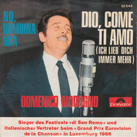 Domenico Modugno : Dio Come Ti Amo (Ich Lieb' Dich Immer Mehr) (7", Single, Mono)