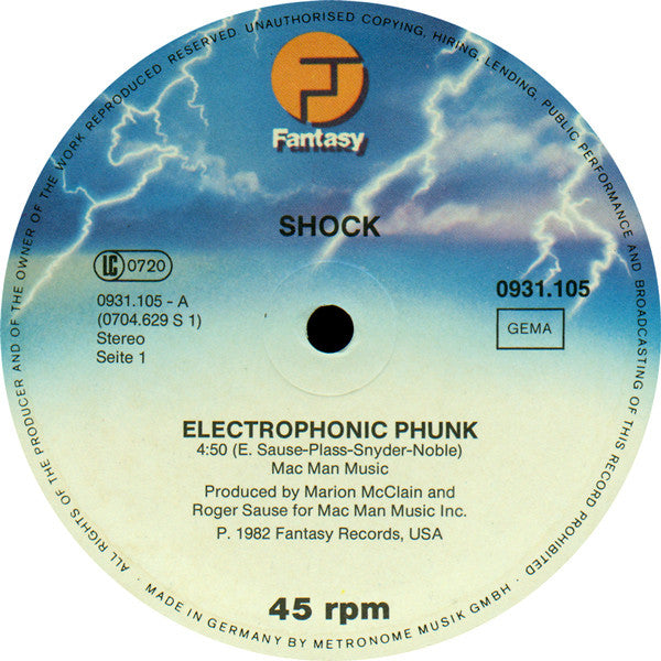 Shock (3) : Electrophonic Phunk (12")
