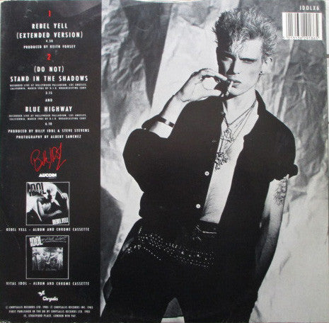 Billy Idol : Rebel Yell (Extended Version)  (12", Single)