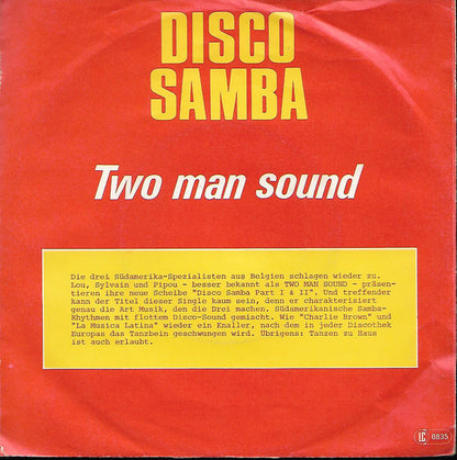 Two Man Sound : Disco Samba Part 1+2 (7", Single)
