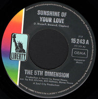 The 5th Dimension* : Sunshine Of Your Love (7", Single)
