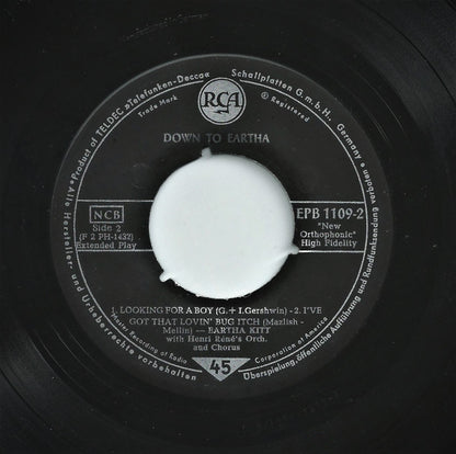 Eartha Kitt : Down To Eartha (7", EP)