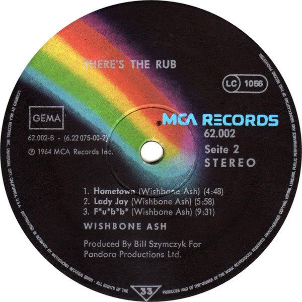 Wishbone Ash : There's The Rub (LP, Album, RE)