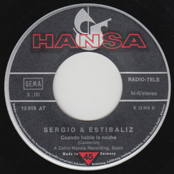 Sergio Y Estibaliz : Tu Volveras - Festival De Eurovision 1975 (7", Single)
