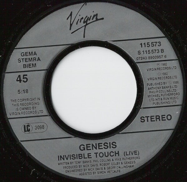 Genesis : Tell Me Why (7", Single)