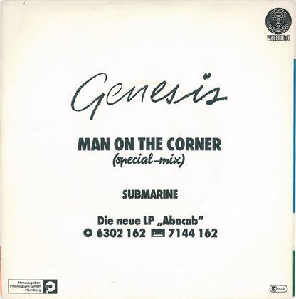 Genesis : Man On The Corner (Special-Mix) (7", Single)
