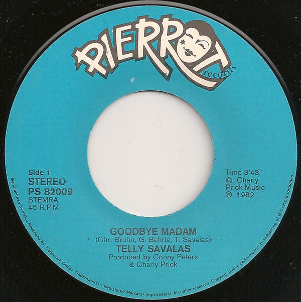 Telly Savalas : Goodbye Madame (7", Single)