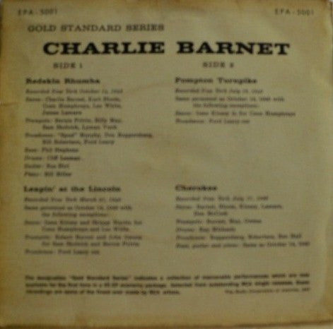 Charlie Barnet : Charlie Barnet (7", EP, Comp)