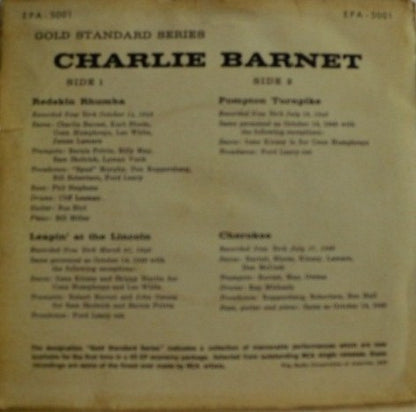 Charlie Barnet : Charlie Barnet (7", EP, Comp)