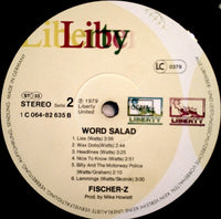 Fischer-Z : Word Salad (LP, Album, RE)