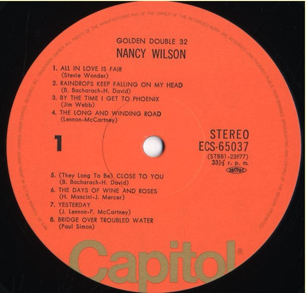 Nancy Wilson : Golden Double 32 (2xLP, Comp)