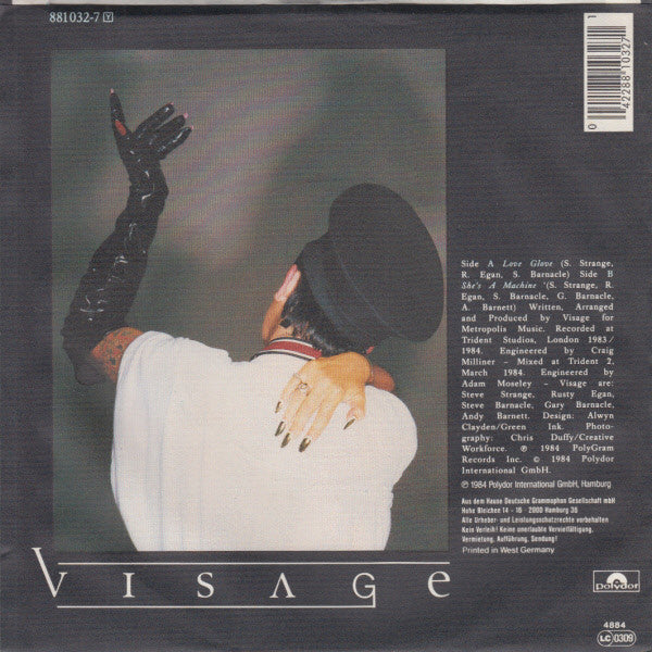 Visage : Love Glove (7", Single)