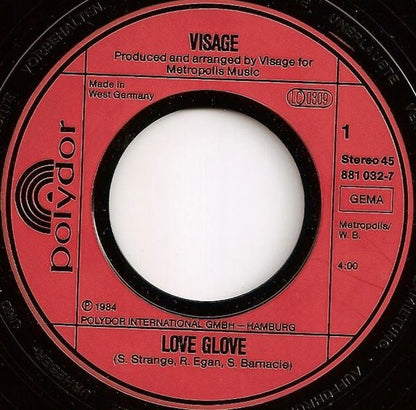 Visage : Love Glove (7", Single)