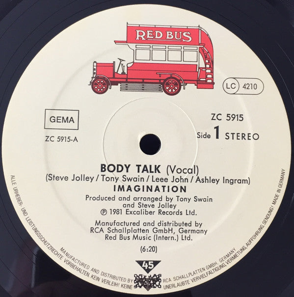 Imagination : Body Talk (12", Maxi)