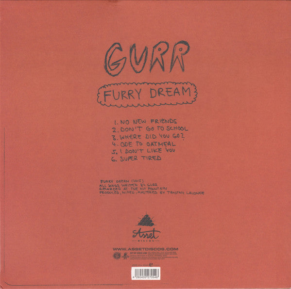 Gurr : Furry Dream (12", S/Sided, EP, Ltd, RE, RP, Ora)