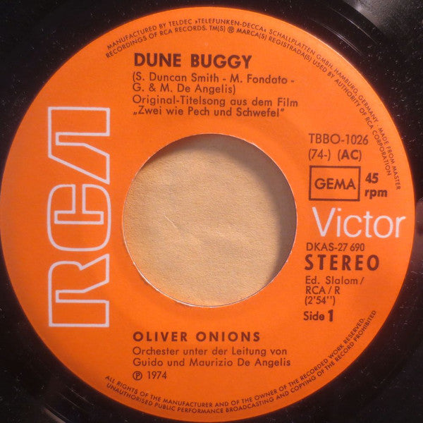 Oliver Onions : Dune Buggy / Across The Fields (7", Single)