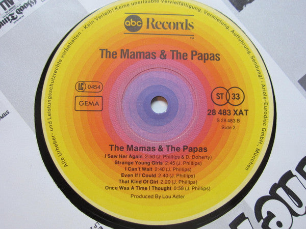 The Mamas & The Papas : The Mamas & The Papas (LP, Album, RE)