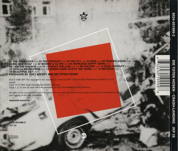 Die Toten Hosen : Crash-Landing (CD, Album, Dig)
