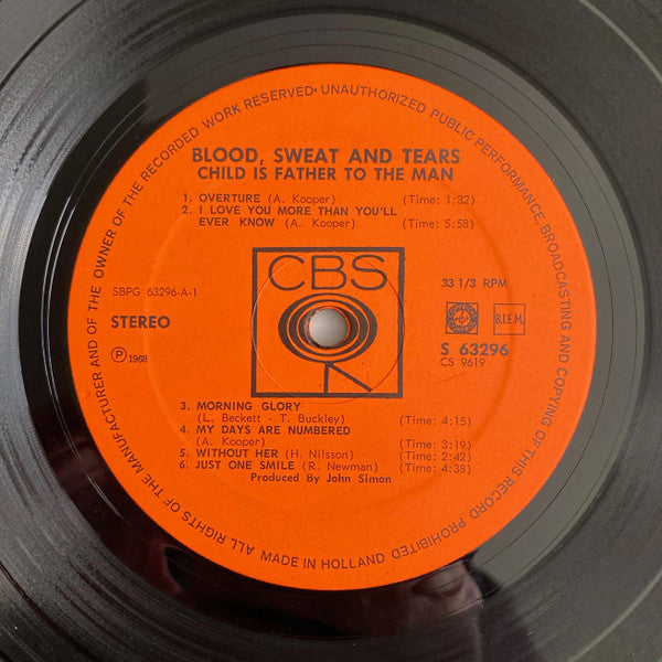 Blood, Sweat And Tears : Child Is Father To The Man (LP, Album, RE)