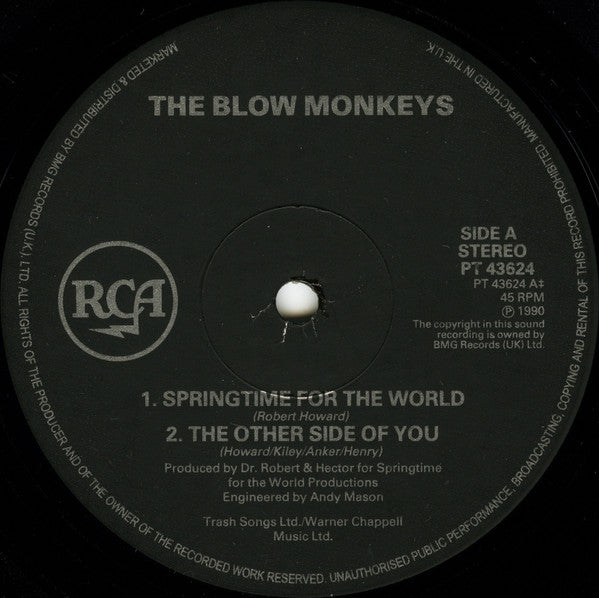 The Blow Monkeys : Springtime For The World (12", EP)