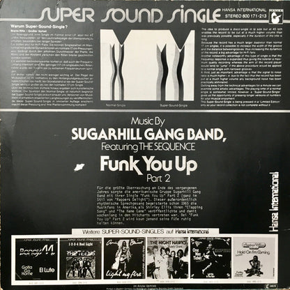 Sugarhill Gang Band Featuring The Sequence : Funk You Up, Part 2 (12")