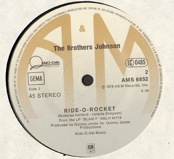 Brothers Johnson : Ain't We Funkin' Now / Ride-O-Rocket (12", Maxi, Ltd)