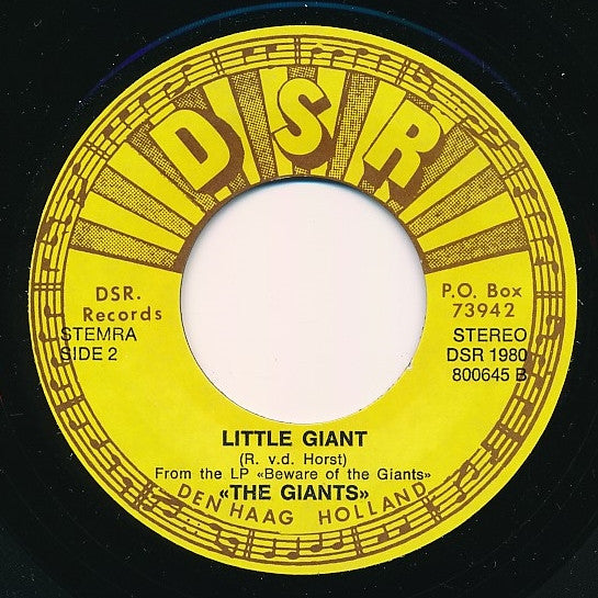 The Giants (8) : Dream Of The West / Little Giant (7", Single)