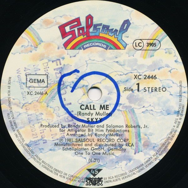 Skyy : Call Me / When You Touch Me (12", Single)