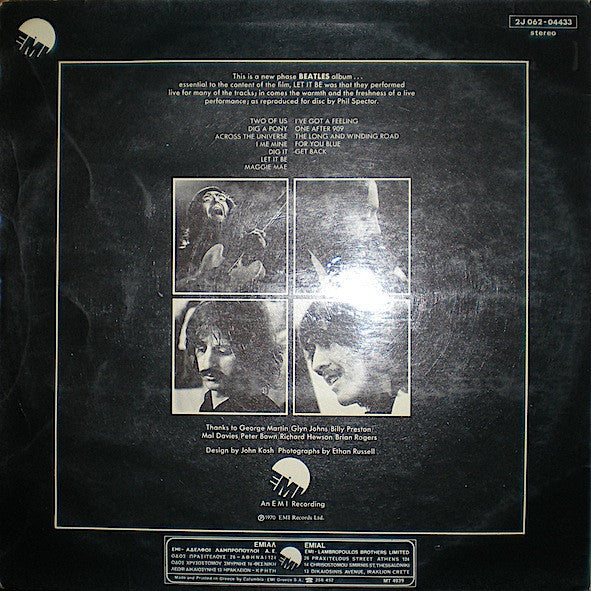 The Beatles : Let It Be (LP, Album, RE)
