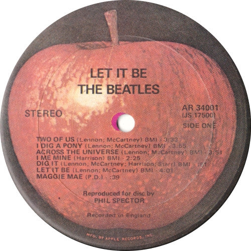 The Beatles : Let It Be (LP, Album, RE)