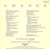 Boston : Amanda (7", Single)